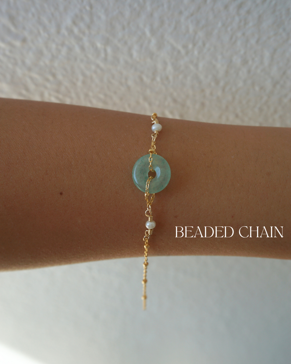 Donut Jade Bracelet + PEARLS – Linked By Trin