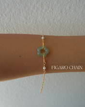Load image into Gallery viewer, Flower Jade Bracelet + PEARLS