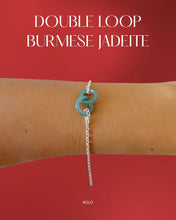 Load image into Gallery viewer, Double Loop Burmese Jade Bracelet