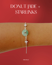 Load image into Gallery viewer, Jade Donut + Starlink Bracelet
