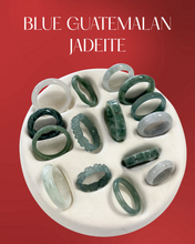 Load image into Gallery viewer, Natural Blue Jadeite Flower Ring
