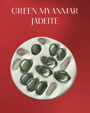 Load image into Gallery viewer, Natural Green Jadeite Bamboo Ring
