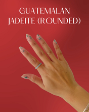 Load image into Gallery viewer, Natural Guatemalan Jadeite Rounded Ring
