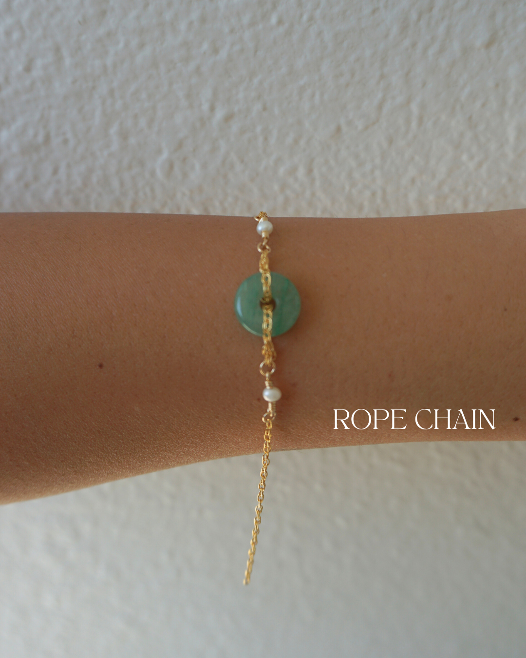 Donut Jade Bracelet + PEARLS – Linked By Trin