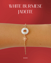 Load image into Gallery viewer, Burmese White Jadeite + Sakuras
