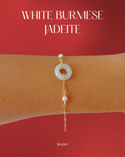 Load image into Gallery viewer, Burmese White Jadeite + Pearls
